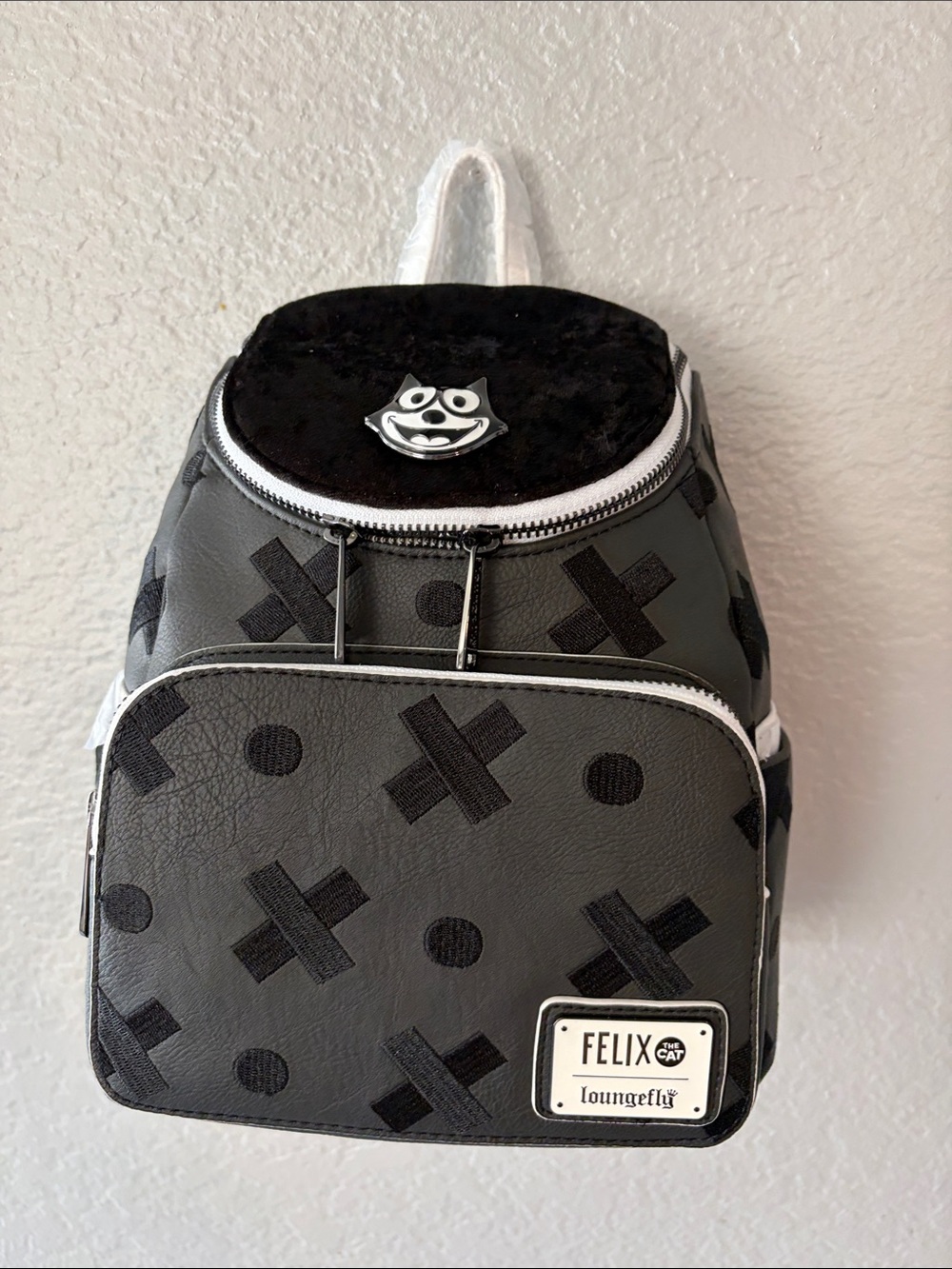 Loungefly Felix The Cat Black & Gray Mini Backpack